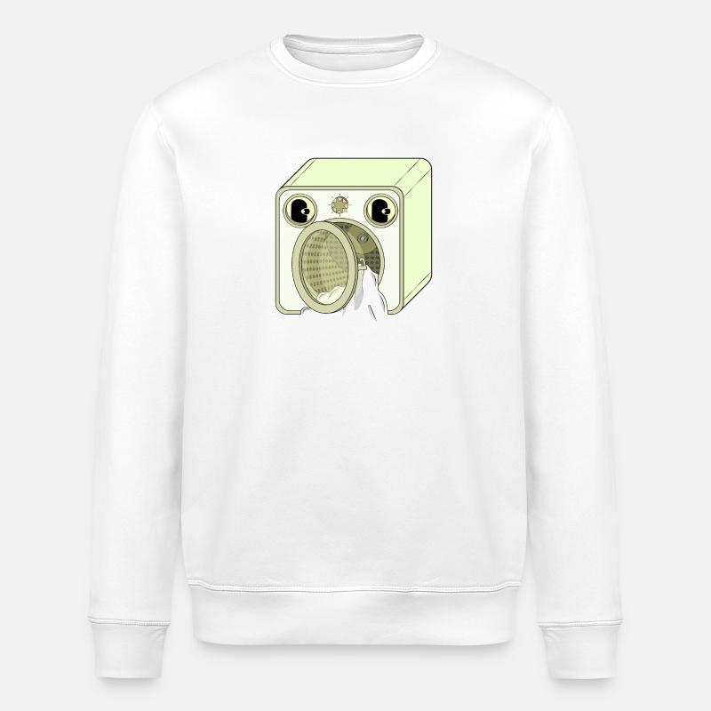 MACHINE - Stanley/Stella ROLLER Unisex Organic Sweatshirt - white