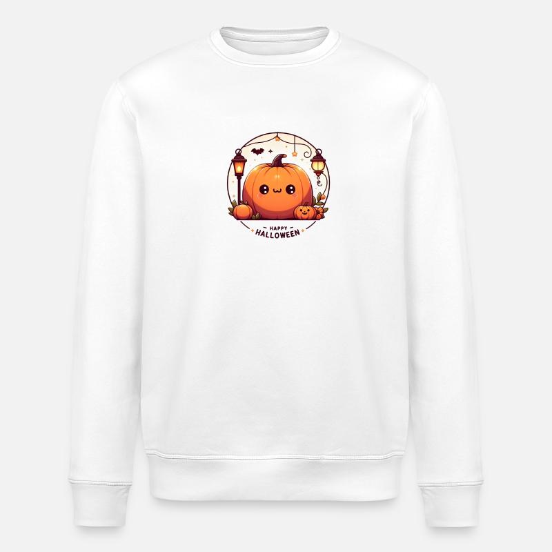 joyeux Halloween citrouille adorable - Sweat bio ROLLER Stanley/Stella Unisexe - blanc
