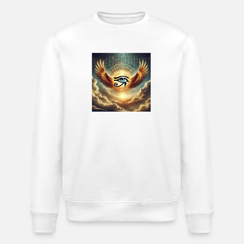 Oeil d’Horus - Sweat bio ROLLER Stanley/Stella Unisexe - blanc