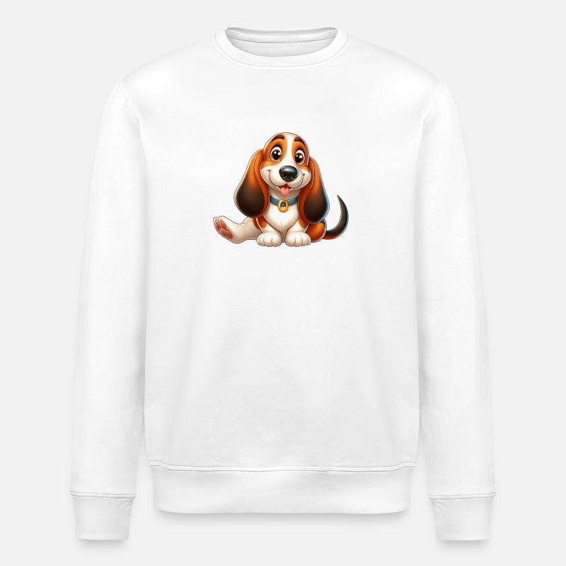 basset 8 - Sweat bio ROLLER Stanley/Stella Unisexe - blanc