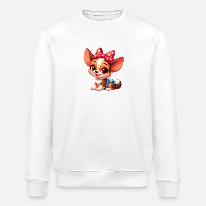 Chihuahua 9 - Stanley/Stella Unisex Bio-Sweatshirt ROLLER - Weiß