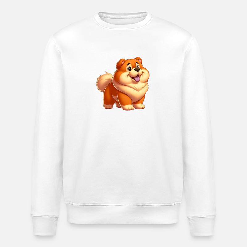 chowchow 3 - Sweat bio ROLLER Stanley/Stella Unisexe - blanc