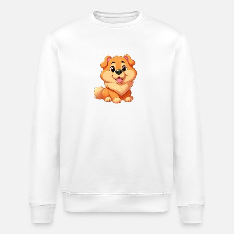 chowchow - Stanley/Stella ROLLER Unisex Organic Sweatshirt - white