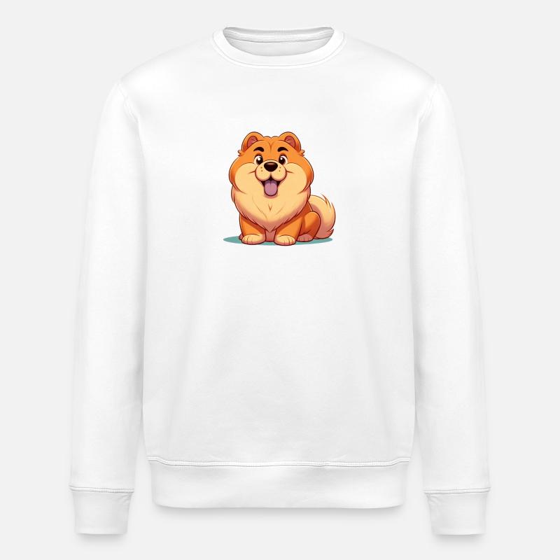 Chowchow 8 - Stanley/Stella Unisex Bio-Sweatshirt ROLLER - Weiß