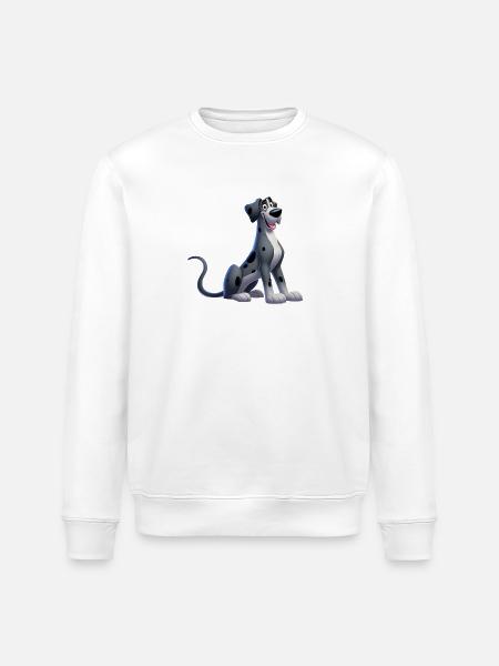 Great Dane - Stanley/Stella ROLLER Unisex Organic Sweatshirt - white
