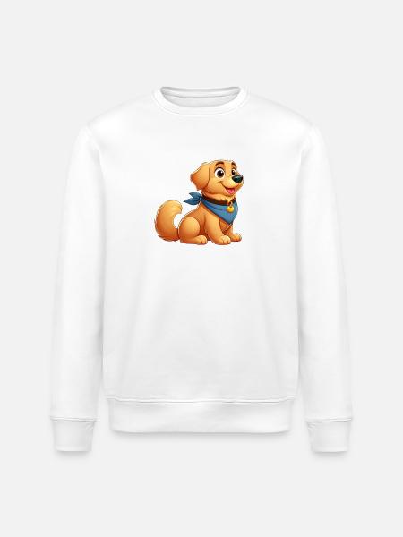 Labrador 3 - Stanley/Stella ROLLER Unisex Organic Sweatshirt - white