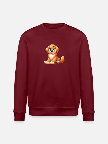 Golden Retriever 2 - Stanley/Stella ROLLER Unisex Organic Sweatshirt - white