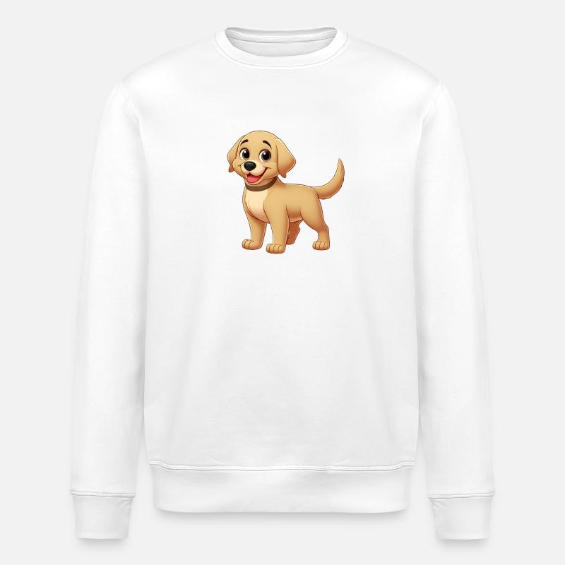 Labrador - Stanley/Stella Unisex Bio-Sweatshirt ROLLER - Weiß