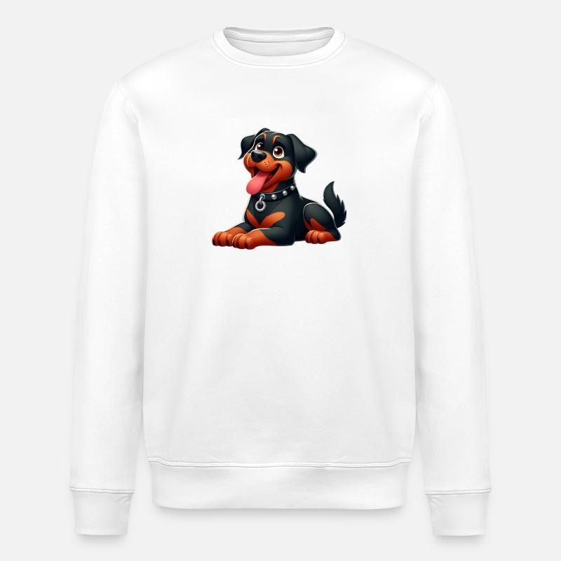 Rottweiller 5 - Stanley/Stella Unisex Bio-Sweatshirt ROLLER - Weiß
