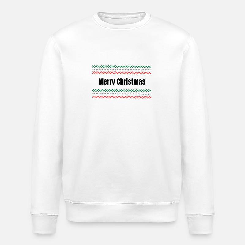 Merry Christmas - Stanley/Stella Unisex Bio-Sweatshirt ROLLER - Weiß