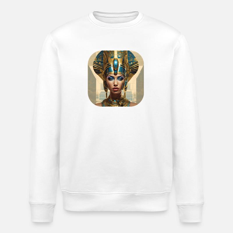 Galactic Queen - Stanley/Stella ROLLER Unisex Organic Sweatshirt - white