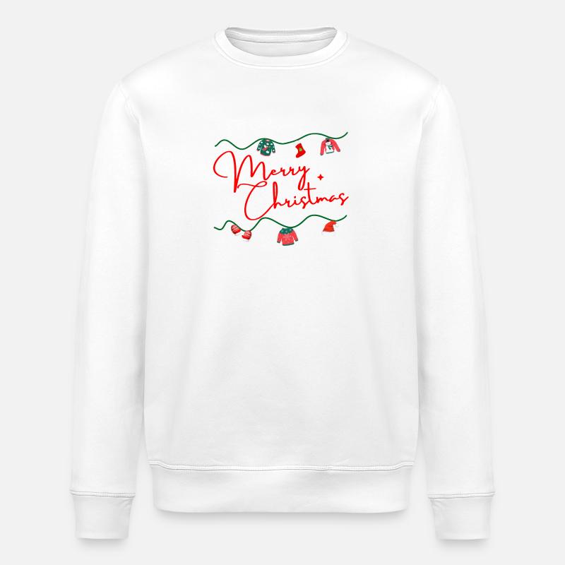 Chemise Joyeux Noël - Sweat bio ROLLER Stanley/Stella Unisexe - blanc