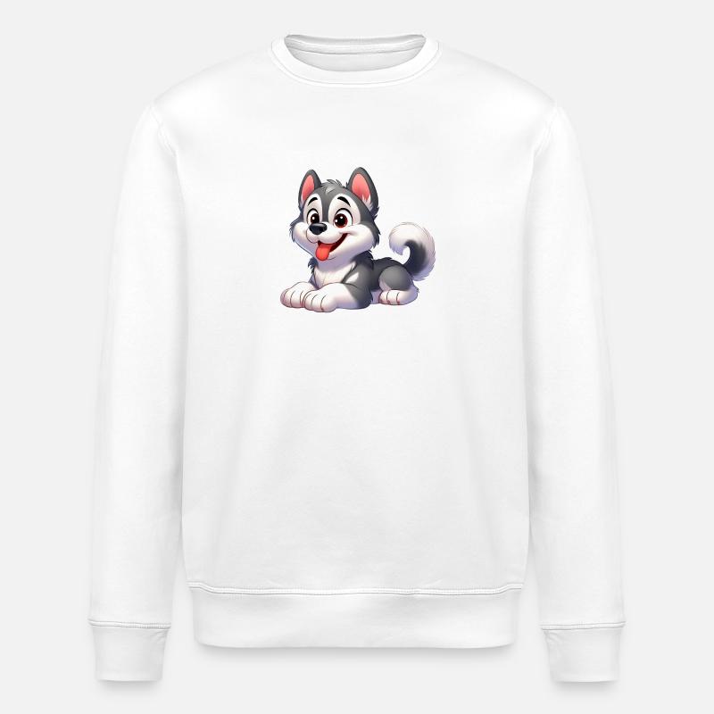 Husky 3 - Stanley/Stella ROLLER Unisex Organic Sweatshirt - white