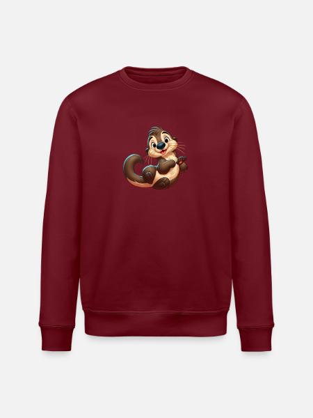 otter 4 - Stanley/Stella ROLLER Unisex Organic Sweatshirt - white