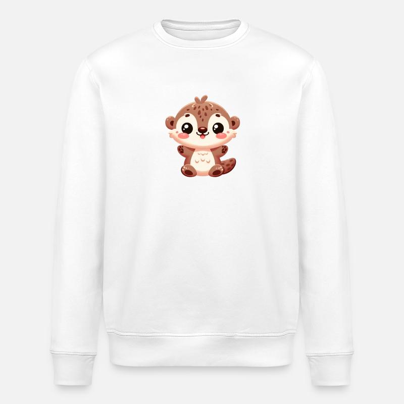 loutre 13 - Sweat bio ROLLER Stanley/Stella Unisexe - blanc