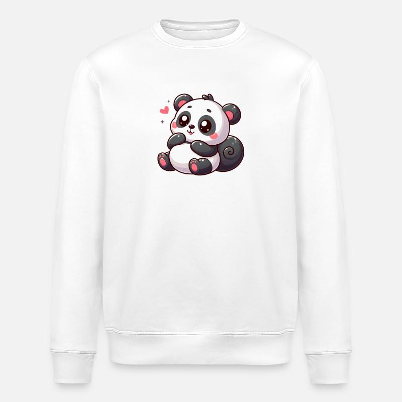 panda - Sweat bio ROLLER Stanley/Stella Unisexe - blanc