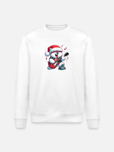 polar bear 7 - Sweat bio ROLLER Stanley/Stella Unisexe - blanc