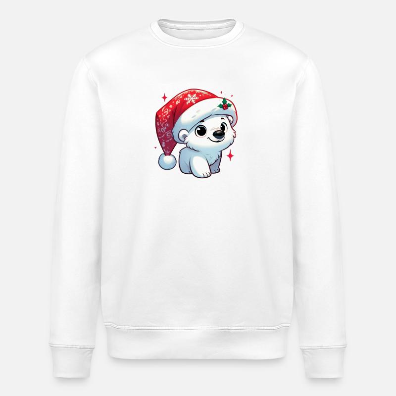 polar bear 14 - Sweat bio ROLLER Stanley/Stella Unisexe - blanc