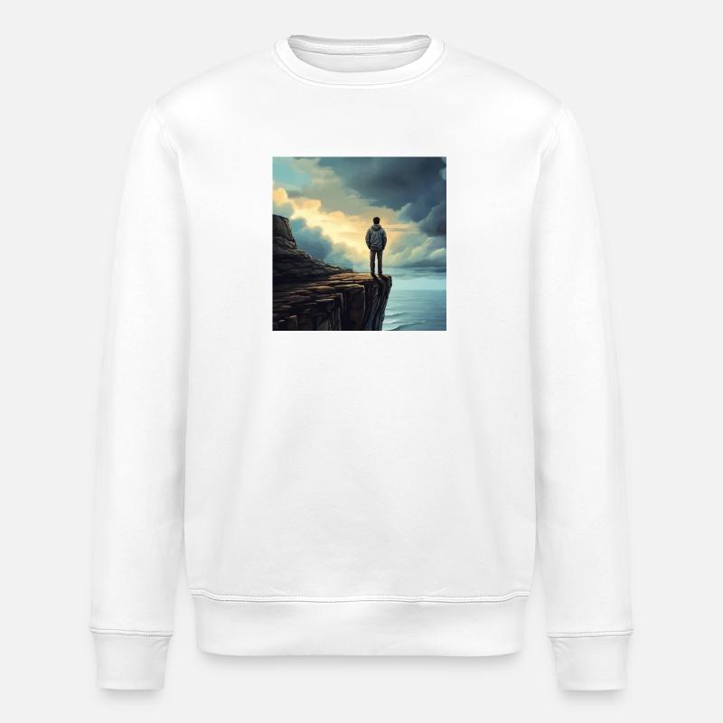 Randonneurs dans la nature - Sweat bio ROLLER Stanley/Stella Unisexe - blanc