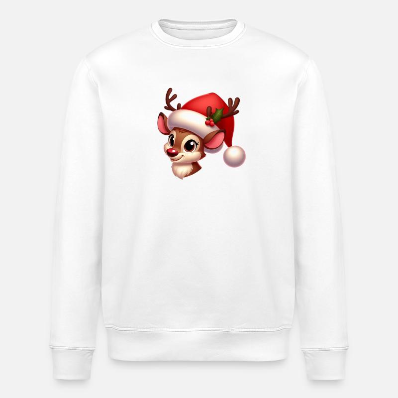 rudolph 9 - Sweat bio ROLLER Stanley/Stella Unisexe - blanc