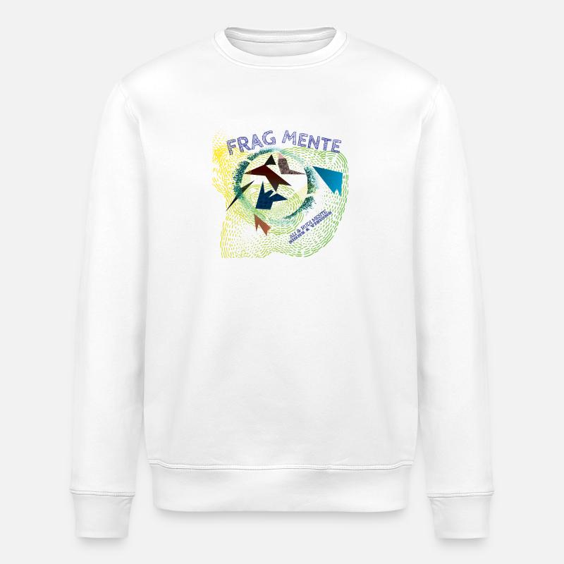 Ask Mente - Stanley/Stella ROLLER Unisex Organic Sweatshirt - white
