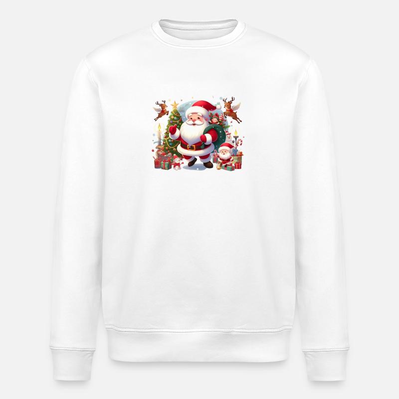 Santa - Stanley/Stella Unisex Bio-Sweatshirt ROLLER - Weiß