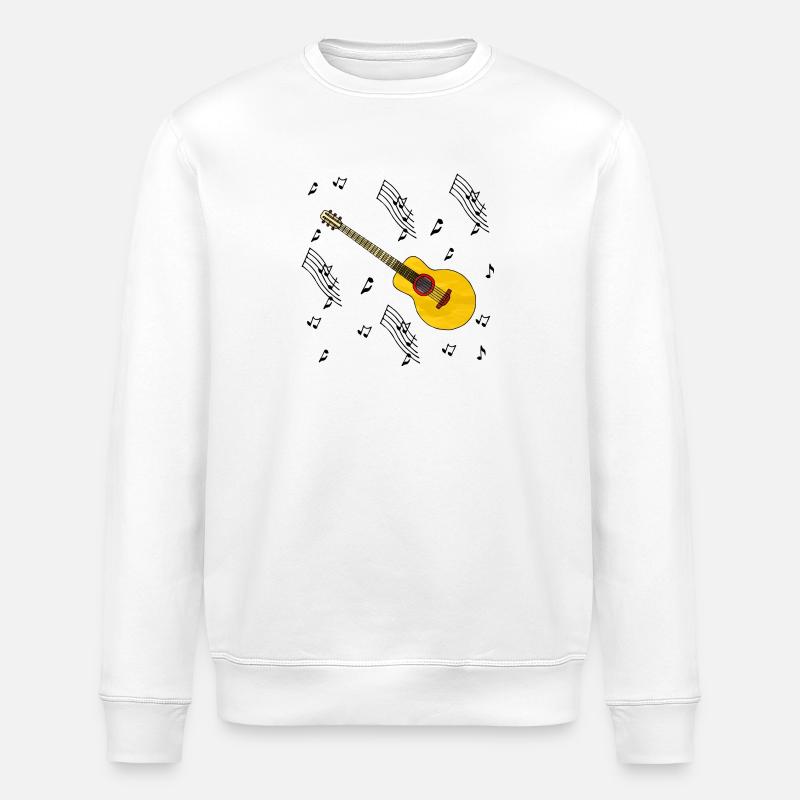 Guitare - Sweat bio ROLLER Stanley/Stella Unisexe - blanc