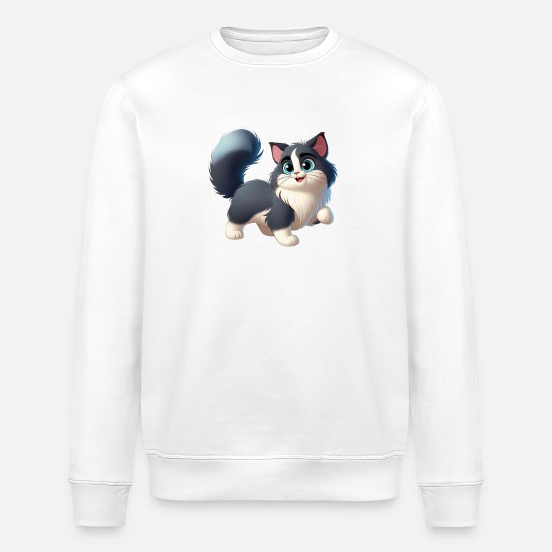 Ragdoll 12 - Stanley/Stella Unisex Bio-Sweatshirt ROLLER - Weiß