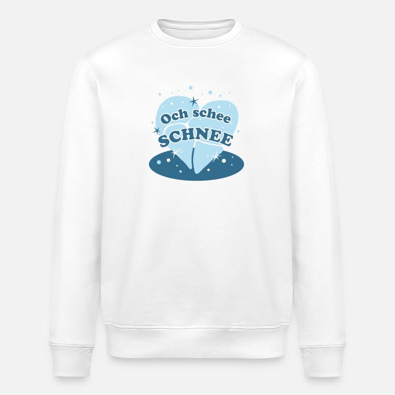 Och schee Schnee - Stanley/Stella ROLLER Unisex Organic Sweatshirt - white