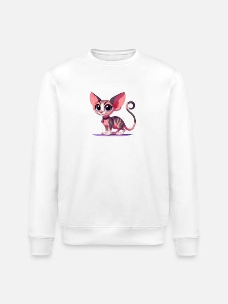 Sphynx - Stanley/Stella Unisex Bio-Sweatshirt ROLLER - Weiß