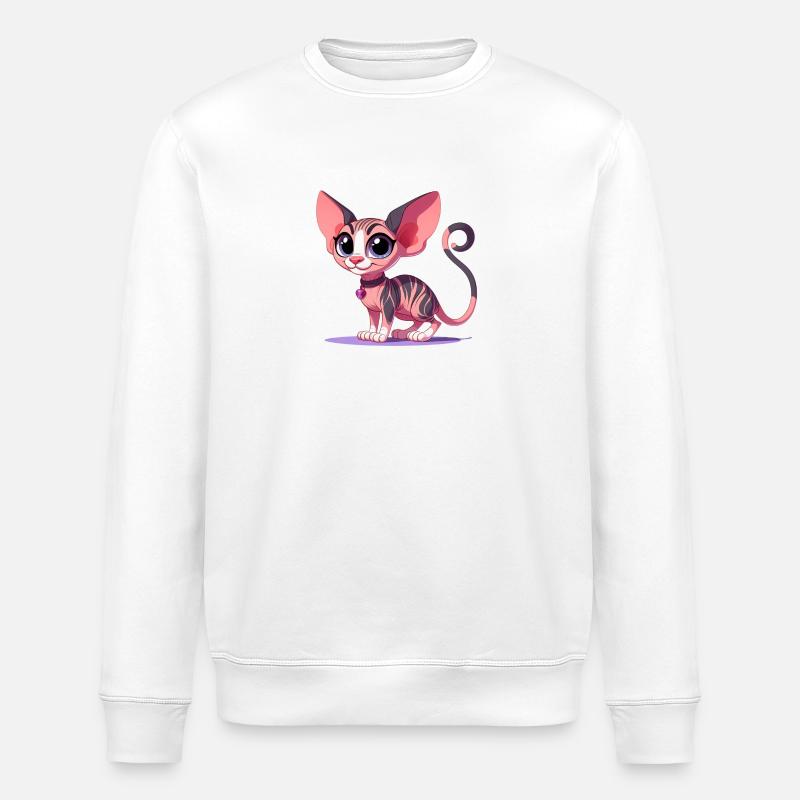 Sphynx - Stanley/Stella Unisex Bio-Sweatshirt ROLLER - Weiß