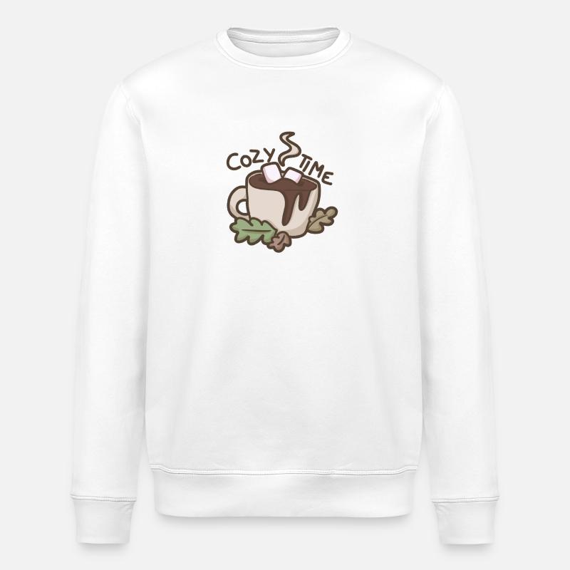 Cozy Time - Stanley/Stella Unisex Bio-Sweatshirt ROLLER - Weiß