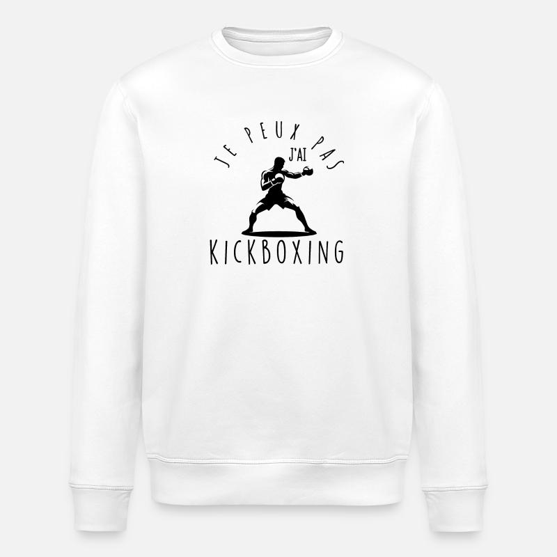 I can't, I have kickboxing. - Stanley/Stella ROLLER Unisex Organic Sweatshirt - white