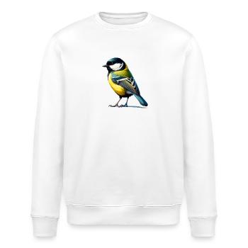 Kohlmeise - Stanley/Stella Unisex Bio-Sweatshirt ROLLER - Weiß - Vorne - Nik (191cm)