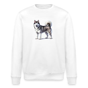 Husky - Stanley/Stella Unisex Bio-Sweatshirt ROLLER - Weiß - Vorne - Nik (191cm)