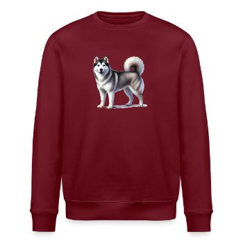 Husky - Stanley/Stella ROLLER Unisex Organic Sweatshirt - burgundy - Front - Nik (191cm)