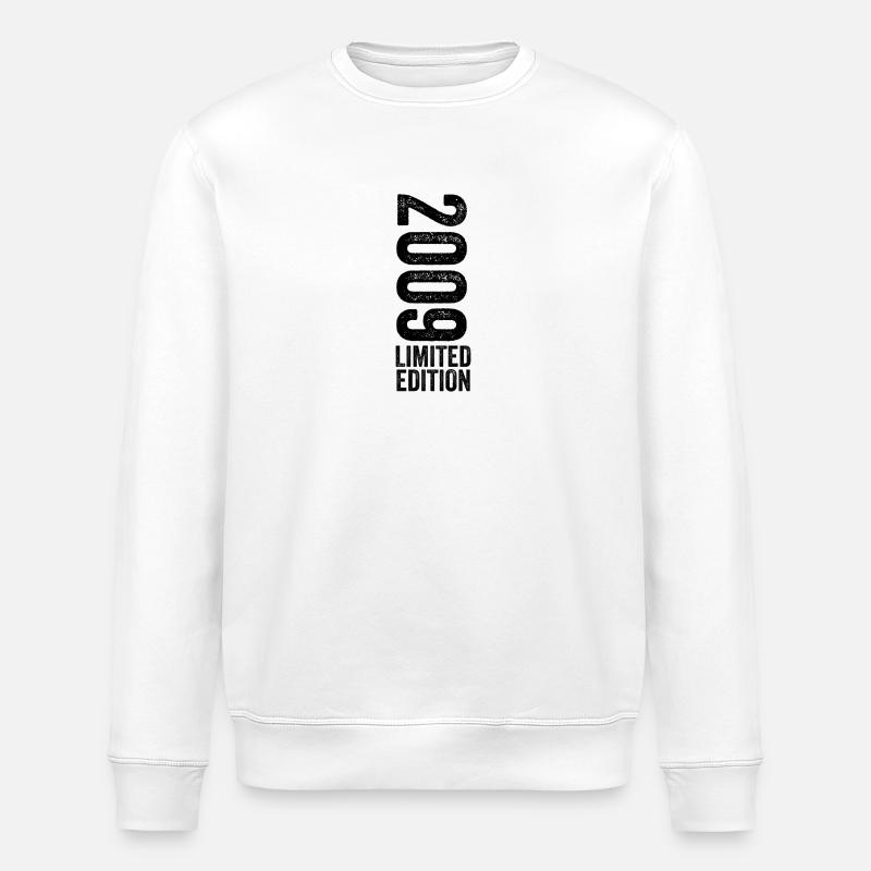 2009 - Limited Edition 2009 Birthday - Stanley/Stella ROLLER Unisex Organic Sweatshirt - white
