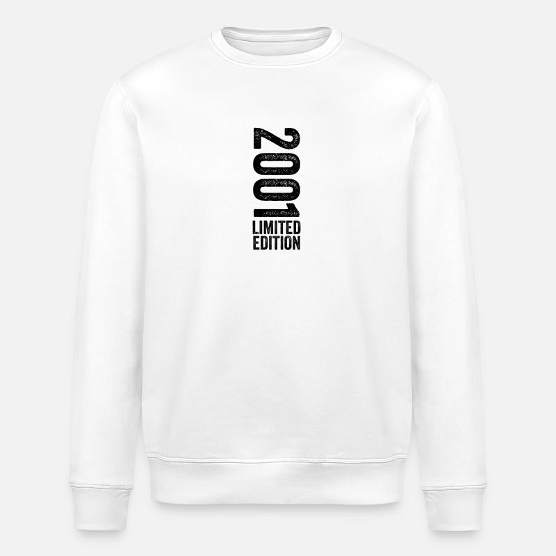 2001 - Limited Edition 2001 Birthday - Stanley/Stella ROLLER Unisex Organic Sweatshirt - white
