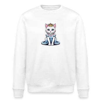 Chat Princesse Reine Chat Cadeau élégant - Sweat bio ROLLER Stanley/Stella Unisexe - blanc - Devant - Nik (191cm)
