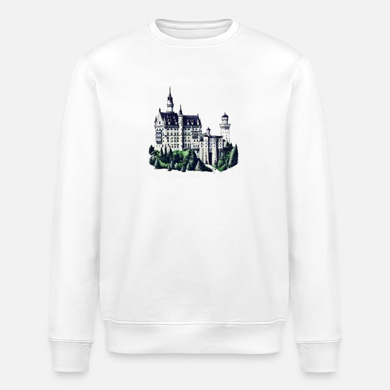 Schloss Neuschwanstein - Sweat bio ROLLER Stanley/Stella Unisexe - blanc