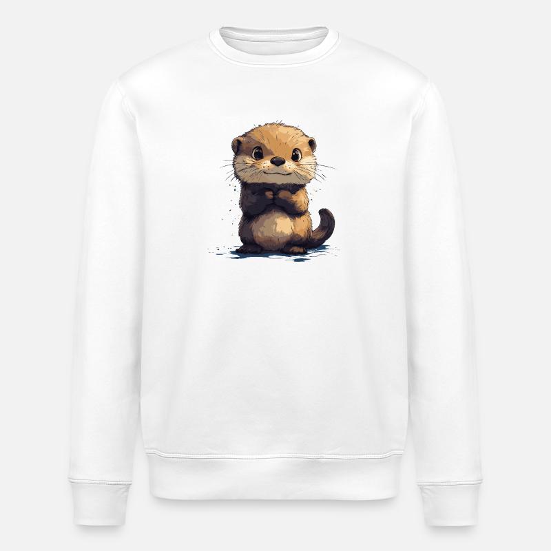 Baby Otter - Stanley/Stella Unisex Bio-Sweatshirt ROLLER - Weiß