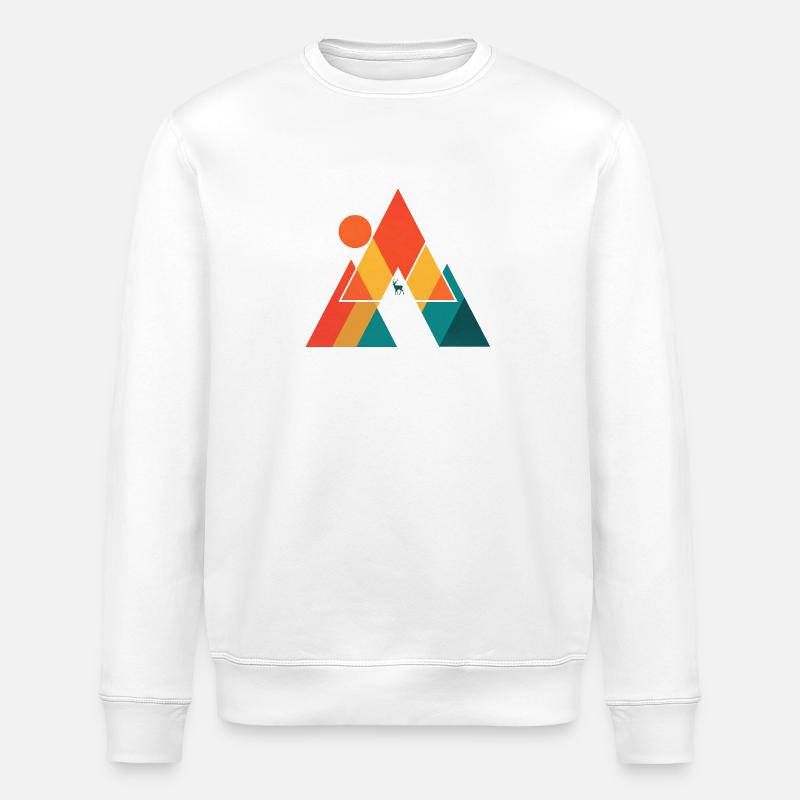 Gebirge - Stanley/Stella Unisex Bio-Sweatshirt ROLLER - Weiß