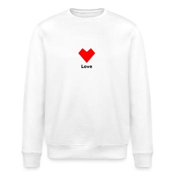 Amour - Sweat bio ROLLER Stanley/Stella Unisexe - blanc - Devant - Nik (191cm)