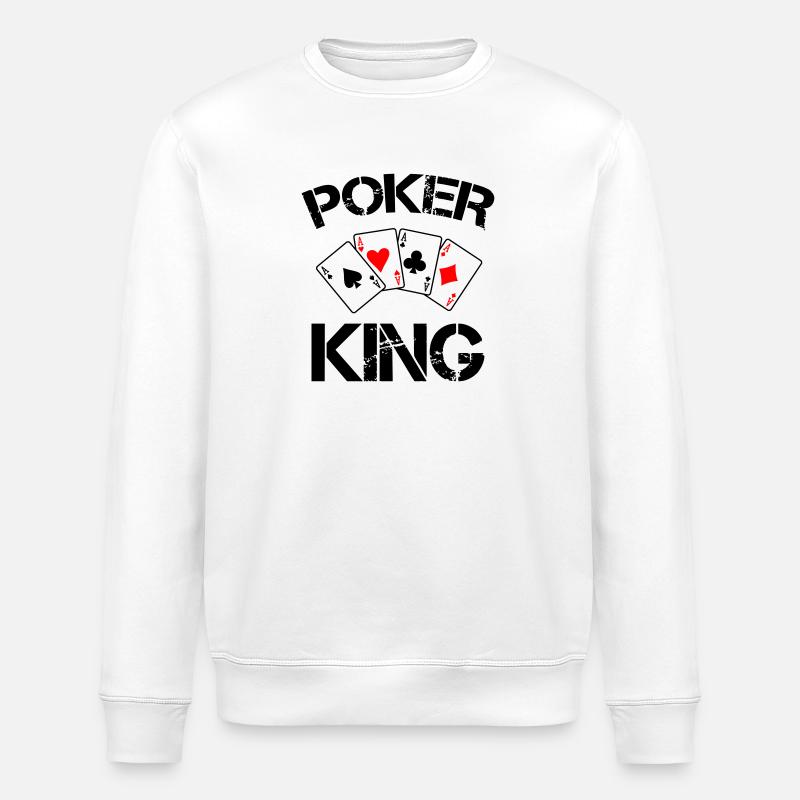 poker king - Stanley/Stella Unisex Bio-Sweatshirt ROLLER - Weiß