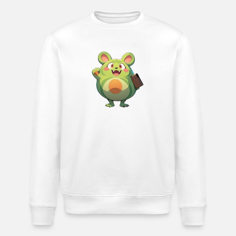 Forest Monster 0790890 - Stanley/Stella ROLLER Unisex Organic Sweatshirt - white