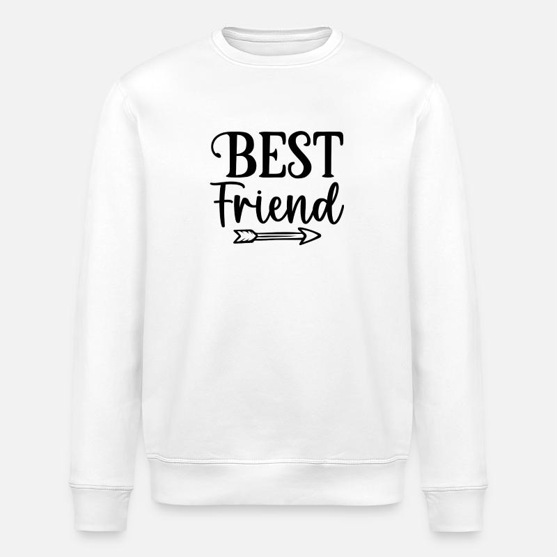 Best Friend Dog - Stanley/Stella ROLLER Unisex Organic Sweatshirt - white