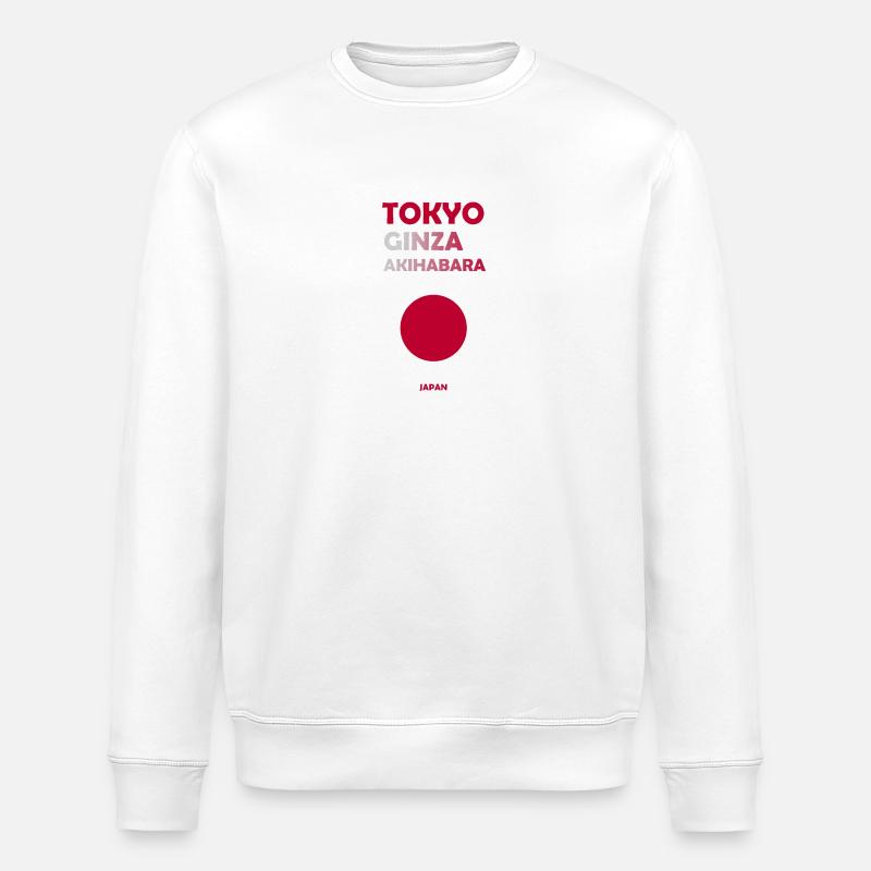 Tokyo, Japan - Stanley/Stella ROLLER Unisex Organic Sweatshirt - white