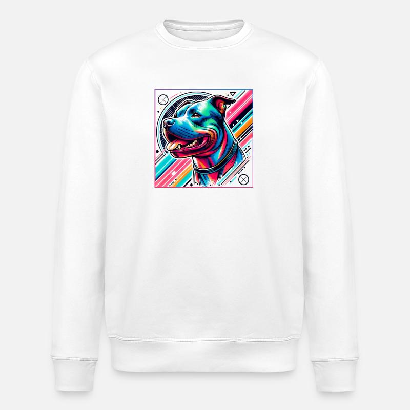 Dog profile - Stanley/Stella ROLLER Unisex Organic Sweatshirt - white