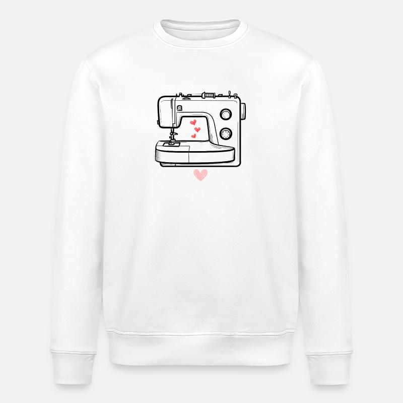 Knitting Knitting Crochet Knitter - Stanley/Stella ROLLER Unisex Organic Sweatshirt - white