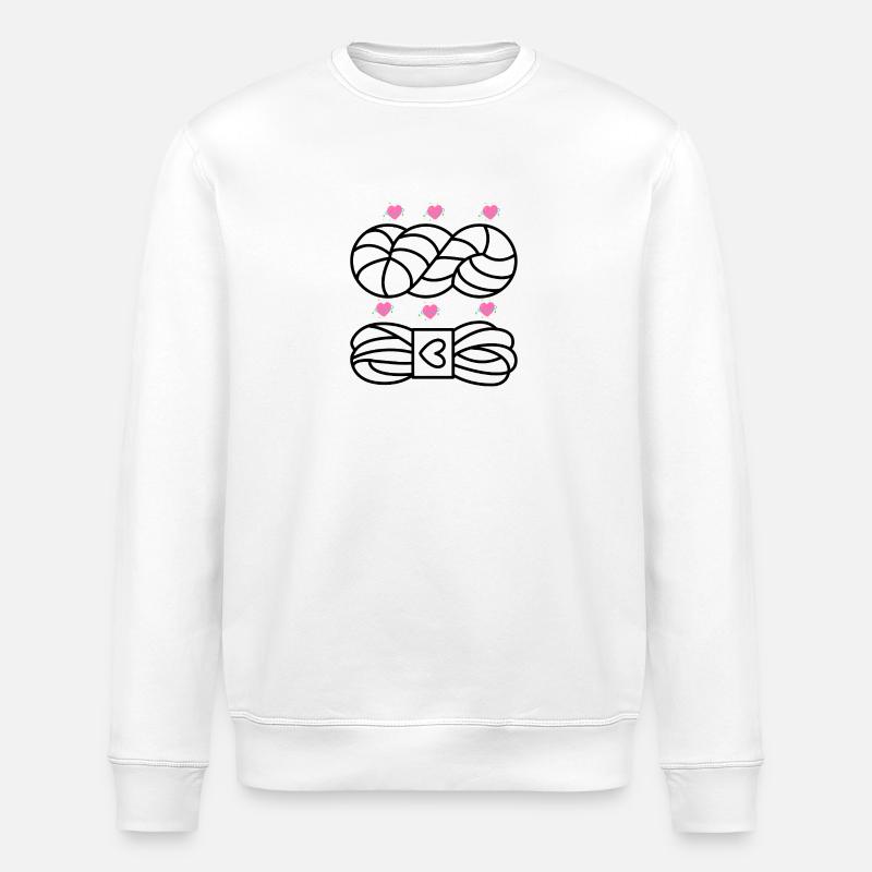 Knitting Knitting Crochet Knitter - Stanley/Stella ROLLER Unisex Organic Sweatshirt - white